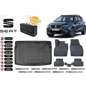 Ko Kaliteoto Seat Arona 2023 Model Üst Bagaj Havuzu+Paspas Seti Profesyonel Serisi Hediyeli