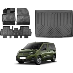 Ko Kaliteoto Citroen Berlingo 2025 Model Seperatörlü Bagaj Havuzu Paspas Takımı Maxi Eva Serisi