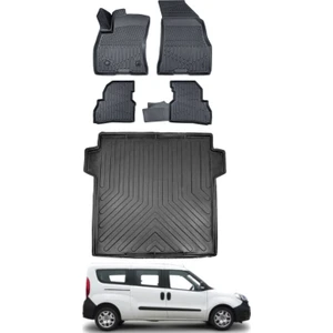 Fiat Doblo Maxi 2014 Model Bagaj Havuzu Araca Özel Siyah Paspas Takımı