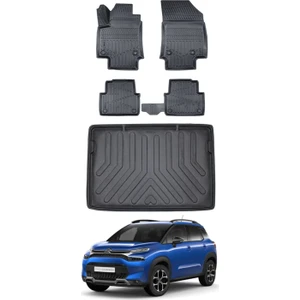 Citroen C3 Aircross 2025 Model Üst Kademe Bagaj Havuzu Araca Özel Siyah Paspas Takımı