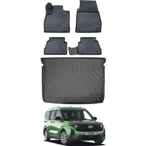 Ford Courier 2025 Model Bagaj Havuzu Araca Özel Siyah Paspas Takımı