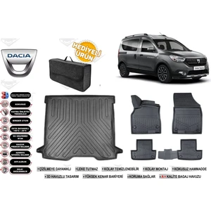 Dacıa Dokker 2014 Model Bagaj Havuzu+Paspas Seti Profesyonel Serisi Hediyeli