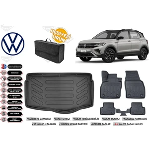 Volkswagen T-Cross 2025 Model Alt Bagaj Havuzu+Paspas Seti Profesyonel Serisi Hediyeli