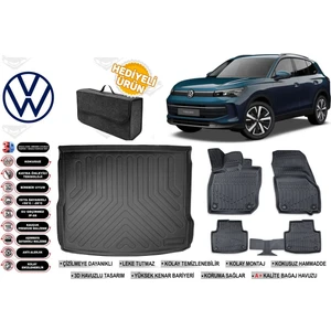 Volkswagen Tiguan 2025 Model Üst Bagaj Havuzu+Paspas Seti Profesyonel Serisi Hediyeli