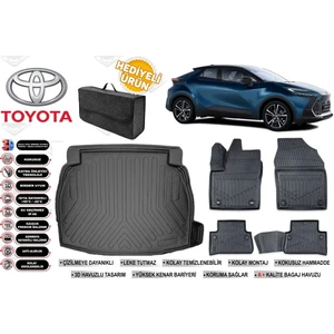 Toyota C-Hr 2025 Model Ses Sistemli Bagaj Havuzu+Paspas Seti Profesyonel Serisi Hediyeli