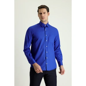 Uzun Kol Non Iron Saten Klasik Pamuklu Gömlek