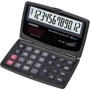 SX-220 12 Hane Cep Tipi Kapaklı Hesap Makinesi