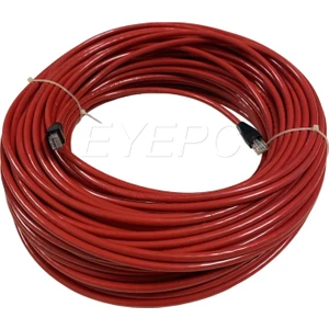 100 Metre Cat 6 Cat6 Kalın Internet Kablosu Eternet Modem Ağ Kablo Kırmızı Dış Ortam 100M