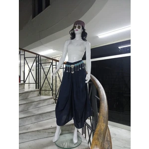 İtalyan Cepli Keten Şalvar Pantolon (36-48 Beden Arası)