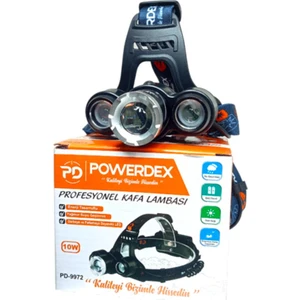 Fırat Hırdavat PD-9972 10WATT Profesyonel Şarjlı Kafa Feneri