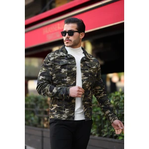 Erkek  Slim Fit Denim Kot Ceket