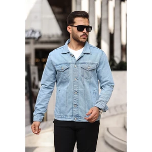 Erkek Slim Fit Denim Kot Ceket