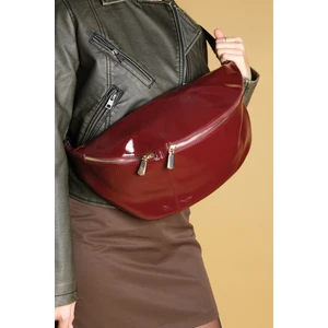 Venta Bordo Rugan Kadın Büyük Bel Çantası