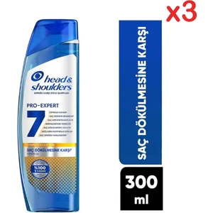 Pro-Expert 7 Kafein ile Sac Dökülmesine Karşı Şampuan 300 ml 3 Adet