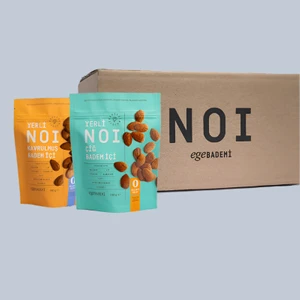 NOI Bahçe 6 x Kavrulmuş Badem İçi + 6 x Çiğ Badem İçi 12 x 140 gr