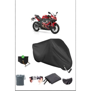 Rks SRK250 Rs Için Kilit Uyumlu Siyah Motosiklet Branda, Güvenli, Su Geçirmez