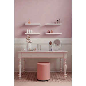 30  cm 4lü Mat Beyaz Mdf Uçan Duvar Rafı Gizli Bağlantı