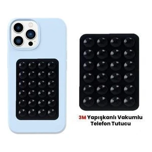 Silikon Vakumlu Telefon Tutucu, Cep Telefonu Için Silikon Yapışkanlı, Kaymaz Vantuz Telefon Tutucu