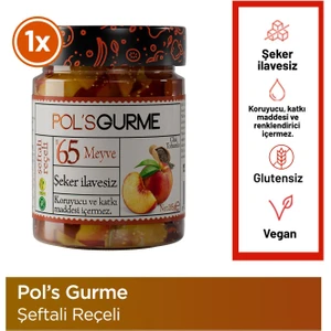 Pol's Gurme Pol'sgurme Şeftali Reçeli, Şeker Ilavesiz, Chia Tohumu 285 G