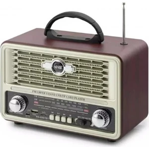 NS-8097BT Nostalji Radyo Kablosuz Hoparlör - Speaker