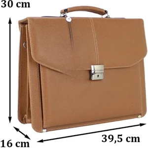 Erkek El Çantası Omuz Askılı Kilit Mekanizmalı Organizer Iç Bölme 15,6 Inç A4 Uyumlu