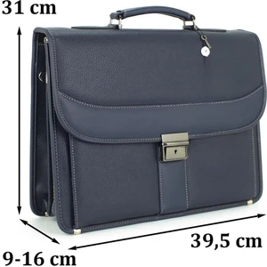 Evrak Tipi Kilit Mekanizmalı Omuz Askılı Erkek El Çantası 15,6 Inç Laptop Bölmeli