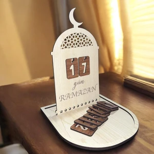 "ramazan Ayına Özel Ahşap Gün Sayacı | Kendin Yerleştir Rakamlar ile Manevi Takip"