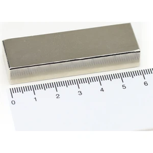 Dünya Magnet 1 Adet 60X20X10 mm Güçlü Neodyum Mıknatıs, Köşeli Magnet, N35