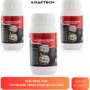 Yeni Nesil Araba Far Temizleme Solüsyonu Kloroform 3 X 250 Gr