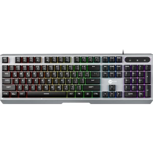 KB121 USB Kablolu Makro Tuşlu Rainbow Efektli Mekanik Hisli Membran Gaming Q Siyah Klavye