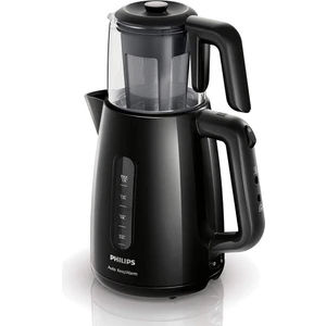 Daily Collection Çay Makinesi, 1700 W, 1,9 L Su Isıtıcısı, Otomatik Sıcak Tutma, Cam Demlik, HD7301/00