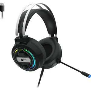 HT401 Kablolu USB 2.0 RGB LED Aydınlatmalı Mikrofonlu Kulak Üstü Gaming Kulaklık Siyah