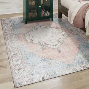 Dijital Baskı Şönil Dokuma Taban Halı Yıkanabilir Kilim Yolluk Salon Halısı