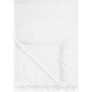Cocoon Pamuk 4 Kat Müslin Koltuk Şalı Beyaz 130X170