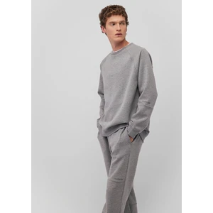 Bisiklet Yaka Gri Basic Sweatshirt 0S10295-80018