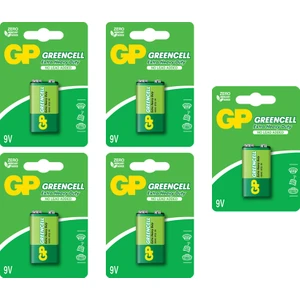 Gp Batteries Greencell 1604G 9V 5 Adet Pil