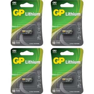 Gp Batteries Gpcr2 Dlcr2/cr2, Boy Lityum Pil, 3 Volt, 4 Adet Pil