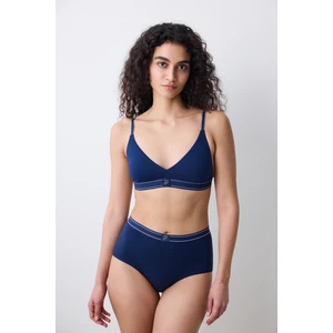 Removable Padded Soft Triangle Lacivert Sütyen