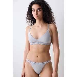 Removable Padded Soft Triangle Gri Sütyen