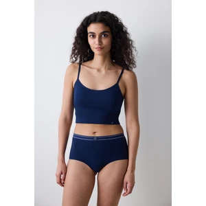 Removable Padded Crop Lacivert Atlet