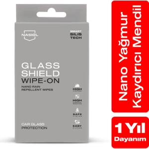 Glasshield Wipe-On Nano Yağmur Kaydırıcı Mendil-Cam Yüzey Seramik Kaplama-1 Yıl Dayanım