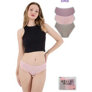 Kadın Bato Yüksek Bel 3'lü Külot Seti