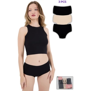 Kadın Extra Yüksek Bel 3'lü Külot Seti