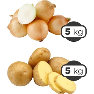 Patates Afyon 5 kg + Kuru Soğan 5 kg