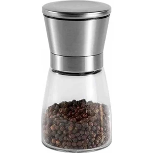 Cam Hazneli Çelik Kapaklı Tuz-Biber Değirmeni 13 cm (CSM-130)