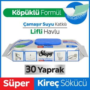 Easy Clean Süper Kireç Sökücü Yüzey Temizlik Havlusu&Mendili 30 Yaprak
