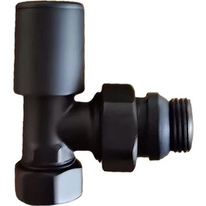 Radyatör Havlupan Vanası Köşe Tip 1/2'' Siyah KVN101-B