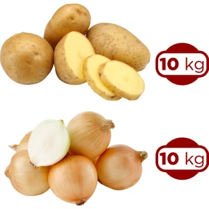 Patates Afyon 10 kg + Kuru Soğan 10 kg