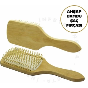 Bambu Uçlu Saç Fırça Ahşap Saç Fırçası, Ahşap Tarak