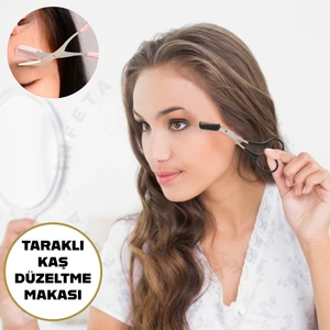 Kolay Şekillendirici Özel Taraklı Kaş Bıyık Düzeltme Makası